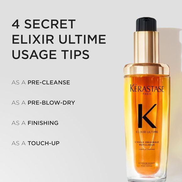 NIB Kérastase L'Huile Originale 75ML Elixir Ultime (refillable) Hair Oil Serum - Picture 2 of 9